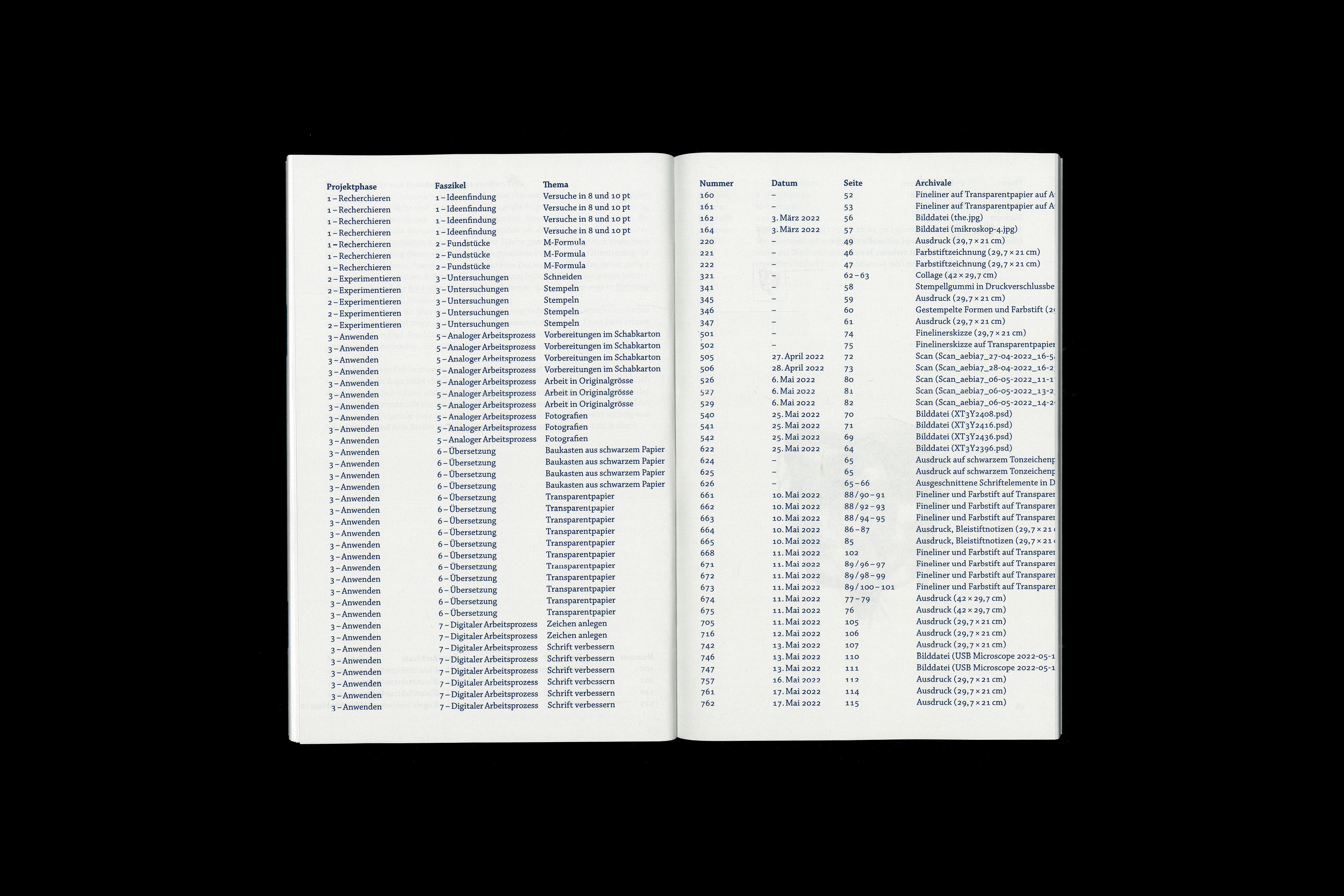 Bachelorpublikation: Fläche und Grösse in der Typografie