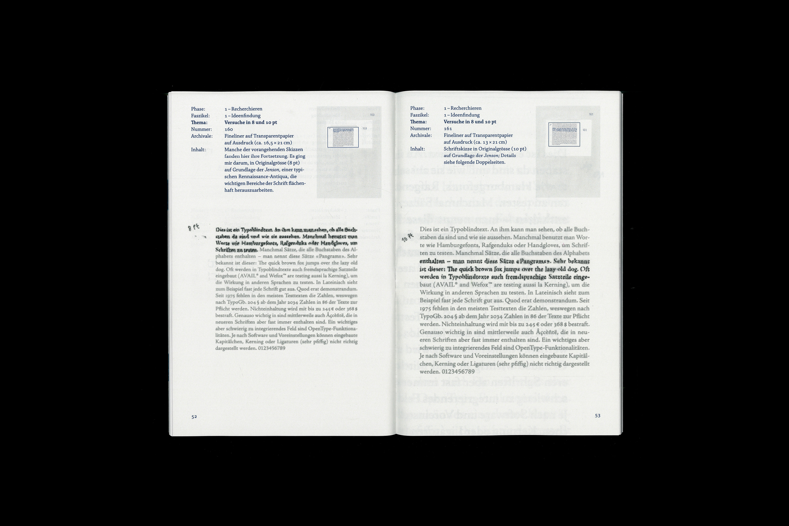 Bachelorpublikation: Fläche und Grösse in der Typografie