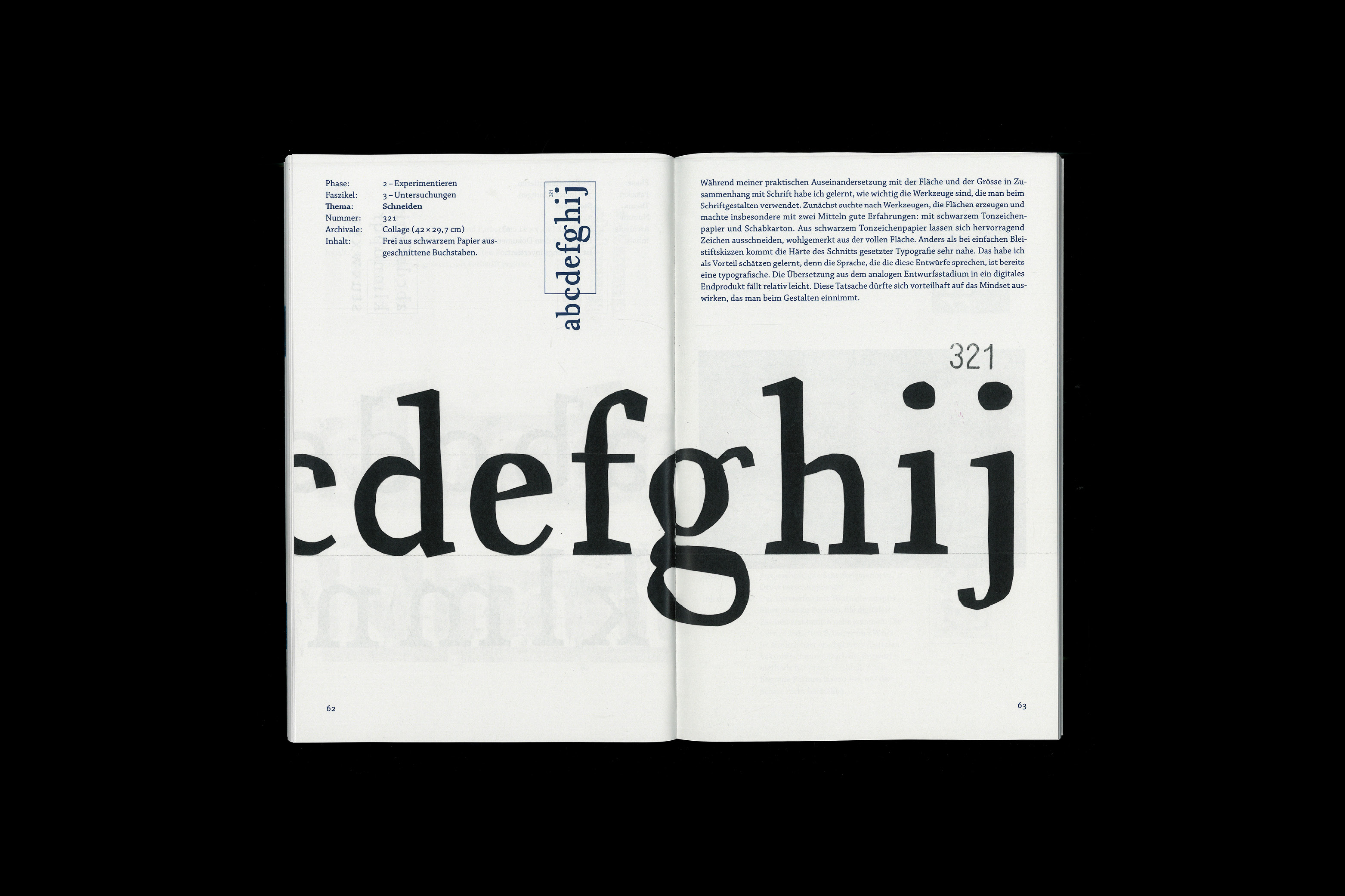 Bachelorpublikation: Fläche und Grösse in der Typografie