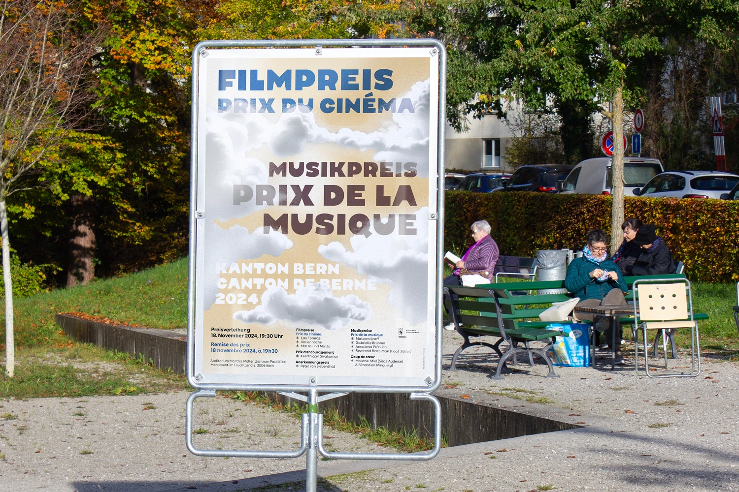 Plakatgestaltung für den Film- und Musikpreis des Kantons Bern 2024